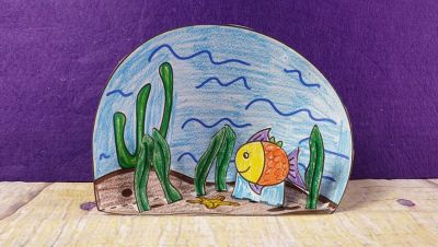 Come fare un acquario di carta 3D